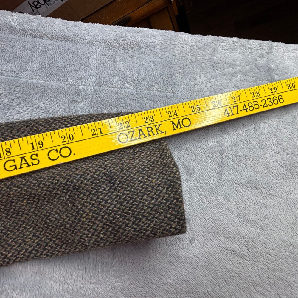 Vtg Limited Blazer Mens S 36R Brown Herringbone Wool Blend Suede Tweed‎ Jacket - Picture 8 of 11